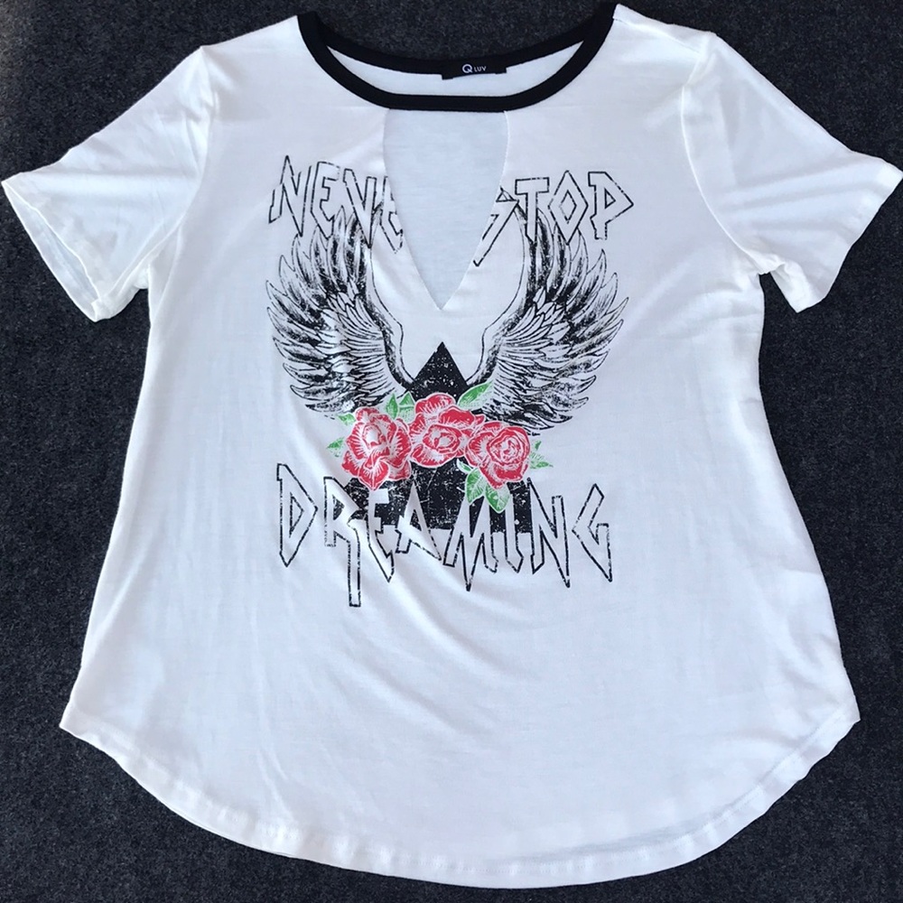 ‼️BRAND NEW White cut out shirt